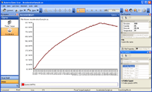 Acceleration Test Graph Screen (1/4 Mile)